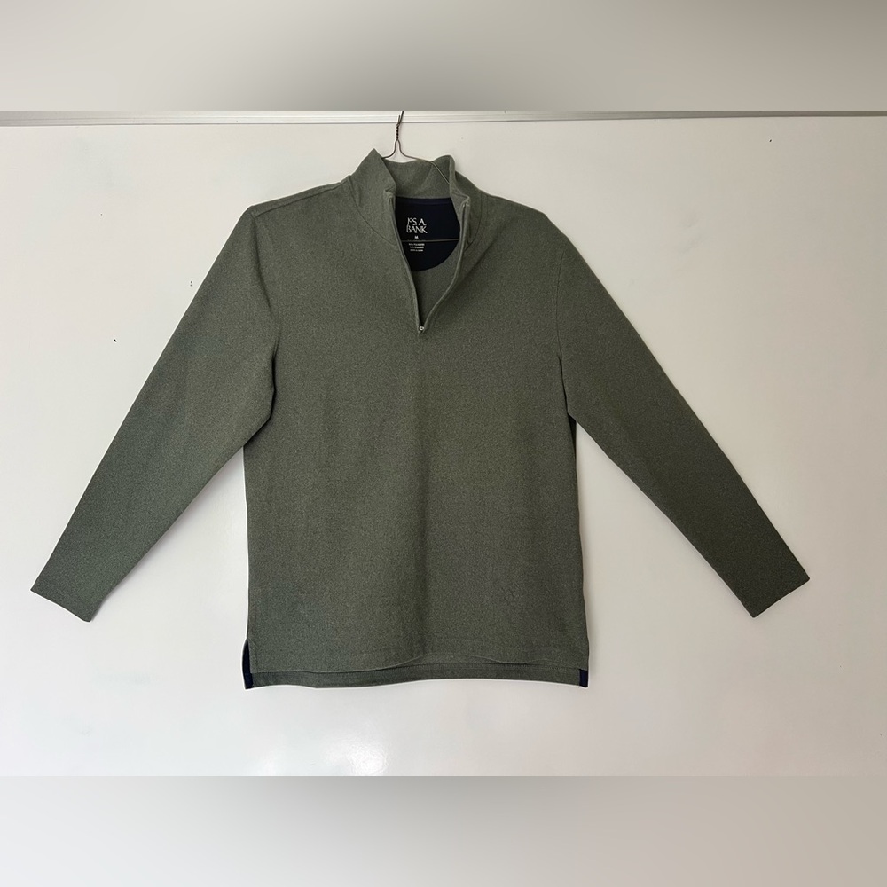 Jos. A. Bank Olive Zip-Up (NWT)